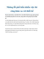 Những lỗi phổ biến khiến việc thi công khác xa với thiết kế pdf