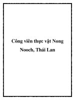 Công viên thực vật Nong Nooch, Thái Lan pdf
