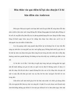 Hóa thân vào que diêm kể lại câu chuyện Cô bé bán diêm của Andersen docx