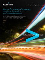 Always On, Always Connected Finding Growth Opportunities in an Era of Hypermobile Consumers The 2012 Accenture Consumer Electronics Products and Services Usage Report pdf
