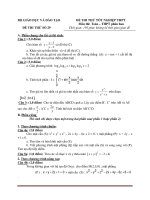 Đề Thi Tốt Nghiệp Toán 2013 - Phần 6 - Đề 12 potx
