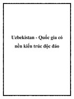 Uzbekistan - Quốc gia có nền kiến trúc độc đáo potx