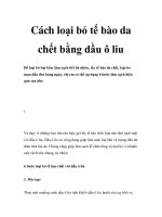 Cách loại bỏ tế bào da chết bằng dầu ô liu potx