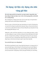 Sử dụng vật liệu xây dựng cho nhà vùng gió bão ppt