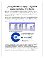 Quảng cáo trên di động – cuộc cách mạng marketing trực tuyến docx