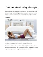 Cách tỉnh táo mà không cần cà phê pptx