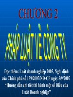 CHUONG 3  pháp luật về công ty hợp danh