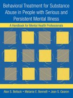 Behavioral Treatment for Substance Abuse in People with Serious and Persistent Mental Illness pptx