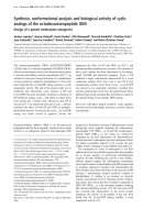 Báo cáo Y học: Synthesis, conformational analysis and biological activity of cyclic analogs of the octadecaneuropeptide ODN Design of a potent endozepine antagonist pot