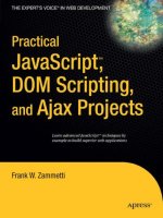 practical javascript, dom scripting and ajax projects (2007)