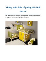 Những mẫu thiết kế phòng đôi dành cho trẻ ppt