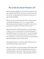 Đã có thể download Windows XP docx