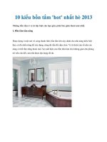 10 kiểu bồn tắm ''''hot'''' nhất hè 2013 docx