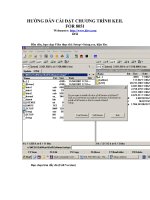 HƯỚNG DẪN CÀI ĐẶT CHƯƠNG TRÌNH KEIL FOR 8051 doc