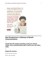 New Perspectives in Wellness & Benefit Communications docx