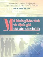 MÔ HÌNH PHÂN TÍCH VÀ ĐỊNH GIÁ TÀI SẢN TÀI CHÍNH tập 1 doc