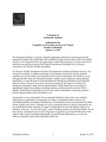 Submitted to the Committee on Preventive Services for Women Institute of Medicine pot