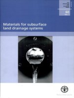 materials for subsurface land drainage systems pdf