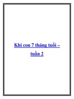 Khi con 7 tháng tuổi – tuần 2 docx