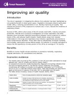 Benefits of green infrastructure EVIDENCE NOTE: Improving air quality doc