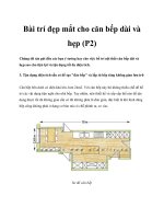 Bài trí đẹp mắt cho căn bếp dài và hẹp (P2) docx