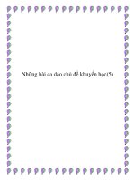 Một số bài ca dao khuyến học ppt