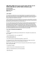 HIỆU ỨNG CHIẾU XẠ TIA gama (nguồn Co60) LÊN HẠT LÚA VÀ NHỮNG BIẾN ĐỔI DI TRUYỀN TRONG THẾ HỆ M1và M2 pot