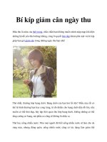 Bí kíp giảm cân ngày thu pot