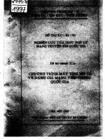 Chương trình máy tính mô tả và đánh giá mạng viễn thông quốc gia pptx