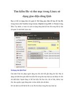 Tìm kiếm file và thư mục trong Linux sử dụng giao diện dòng lệnh pdf