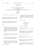 GUIDELINE OF THE EUROPEAN CENTRAL BANK pdf