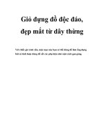 Giỏ đựng đồ độc đáo, đẹp mắt từ dây thừng pptx