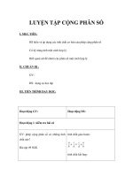luyện tập cộng phân số