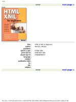 HTML & XML for Beginners ppt