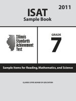 ISAT Sample Book 7: Sample Items for Reading,Mathematics, and Science 2011 doc