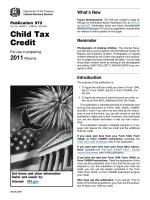 Child Tax Credit For use in preparing 2011 Returns pdf