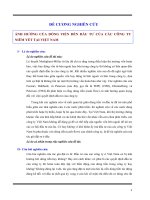 ĐỀ CƯƠNG NGHIÊN CỨU  mẫu 1 ẢNH HƯỞNG của DÒNG TIỀN  đến đầu tư của các  CÔNG TY