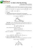 Các định lí hình học pdf