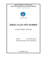 Giải pháp nâng cao chất lượng tín dụng trung và dài hạn tại Ngân hàng thương mại cổ phần công thương Việt Nam – Chi nhánh Đồ Sơn