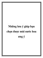 Những lưu ý giúp bạn chọn được mùi nước hoa ưng ý pdf