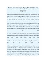 5 điều các nhà tuyển dụng đều muốn ở các ứng viên pdf