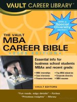 master in business administration career bible pptx