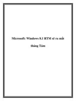 Microsoft: Windows 8.1 RTM sẽ ra mắt tháng Tám pot