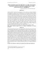 PHÂN TÍCH ĐA DẠNG DI TRUYỀN VÀ VIỆC XÂY DỰNG TẬP ĐOÀN LÕI CỦA TẬP ĐOÀN GIỐNG ĐẬU NÀNH (GLYCINE MAX (L.) MERRILL) doc