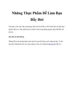 Những Thực Phẩm Dễ Làm Bạn Đầy Hơi ppt