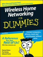 wireless home networking for dummies 3rd edition apr 2008