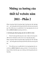 Những xu hướng của thiết kế website năm 2011 - Phần 2 potx