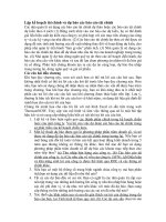 chuong 9: Lập kế hoạch tài chính và dự báo các báo cáo tài chính