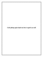 Cách phòng ngừa bệnh táo bón ở người cao tuổi pot