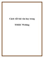 Cách viết bài văn hay trong TOEIC Writing doc